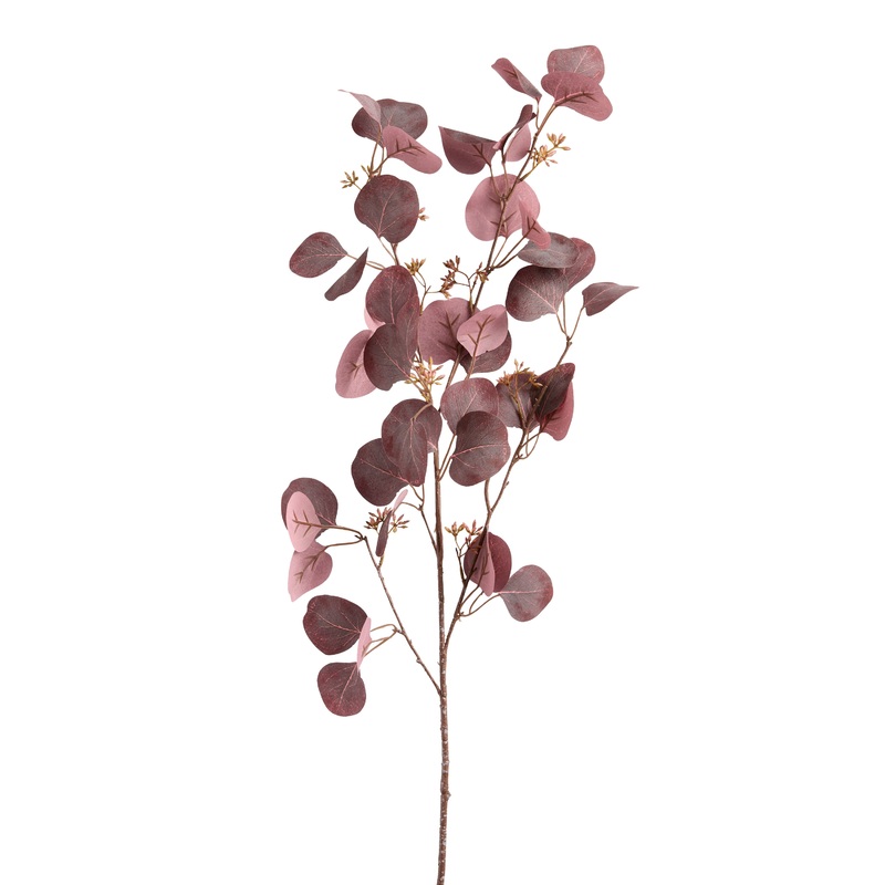 Purple Faux Seeded Eucalyptus Stem