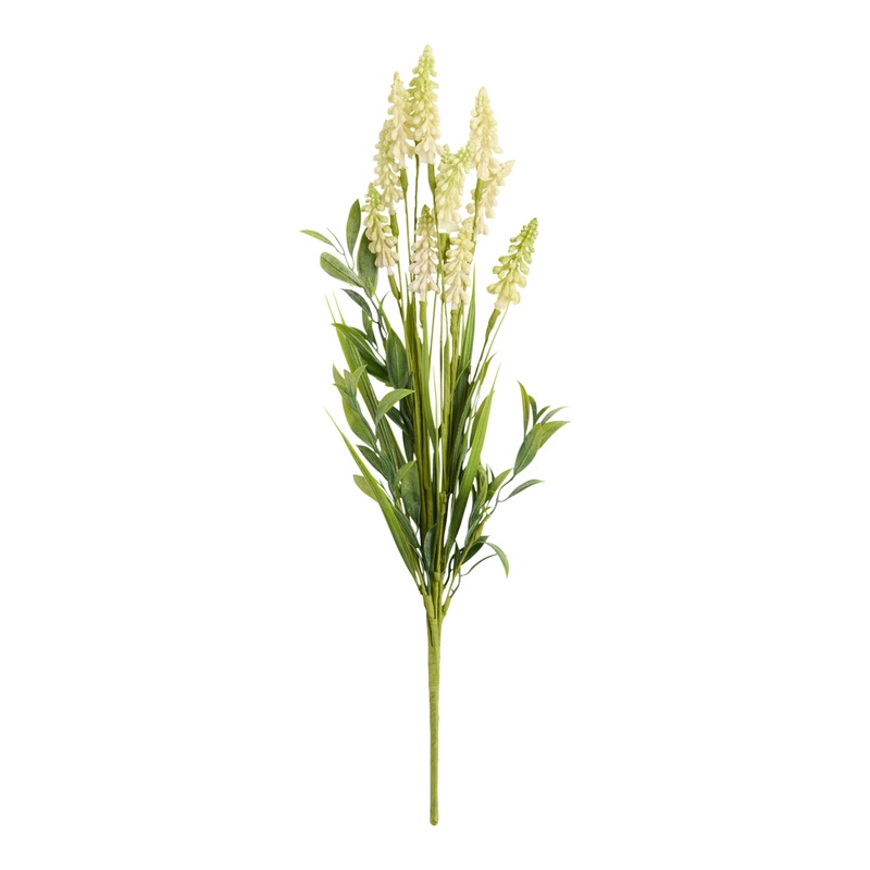 White Faux Heather Bunch