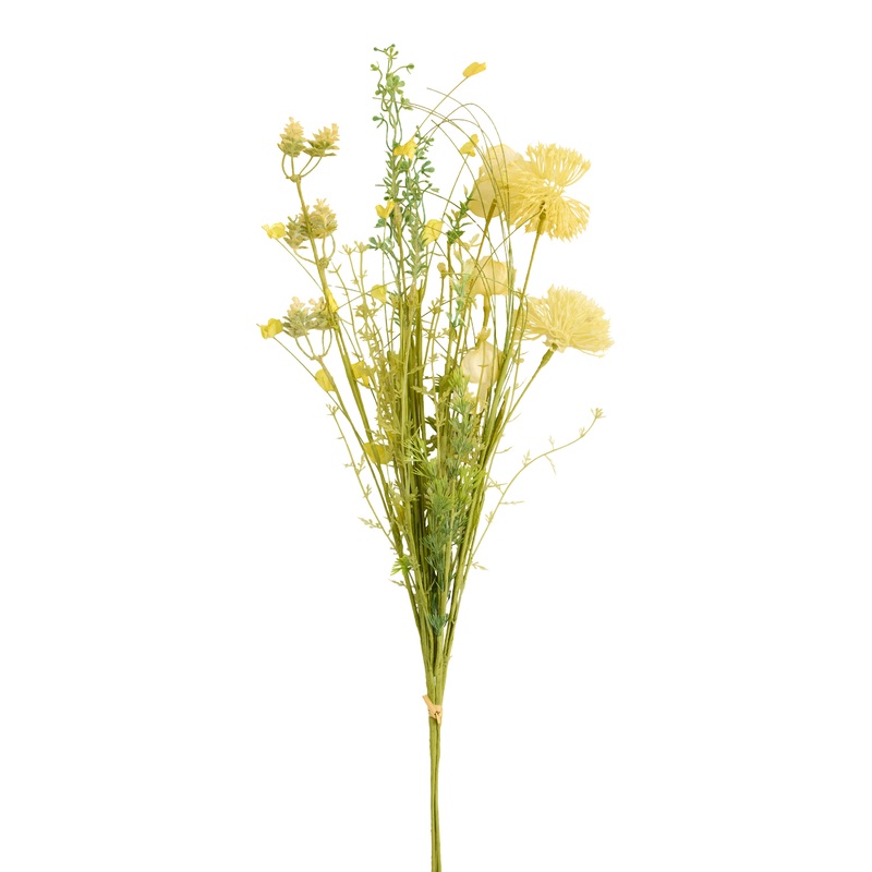 Yellow Faux Dandelion and Blossom Bunch