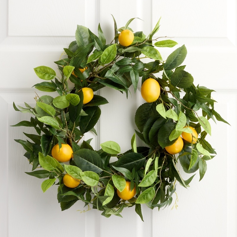 Faux Lemon Wreath