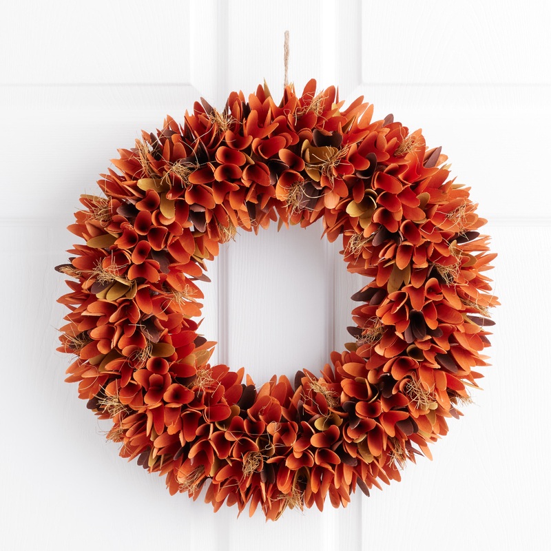 Harvest Wood Curl Wreath