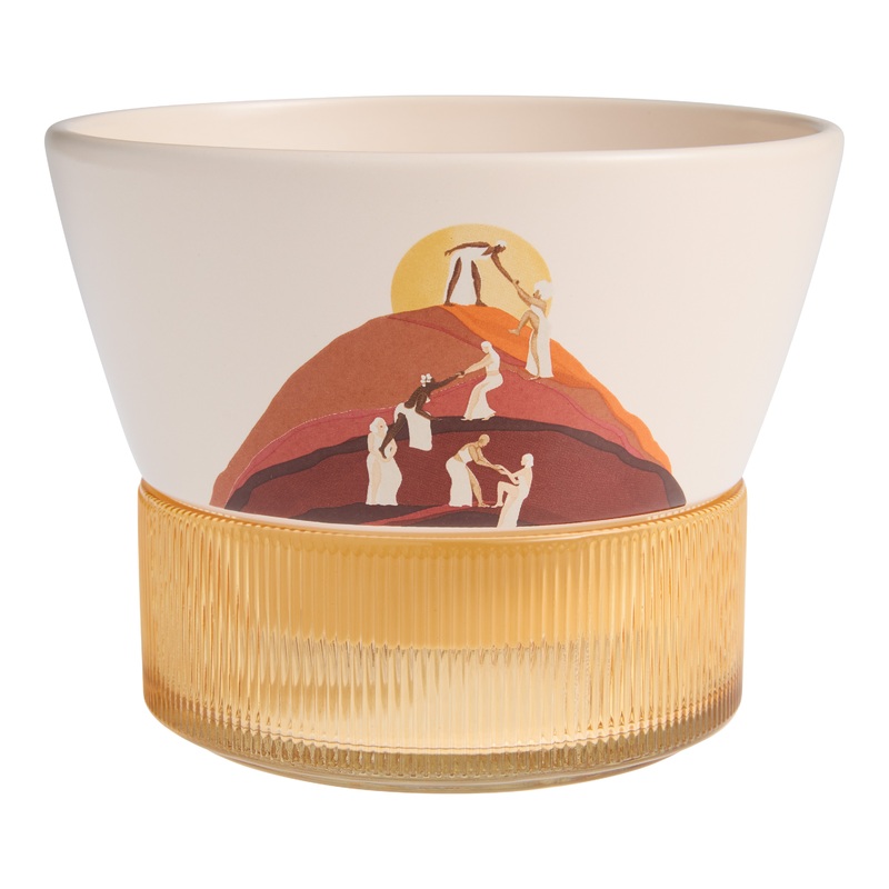 Kolor Me Koby Ceramic Helping Women Planter with Tray