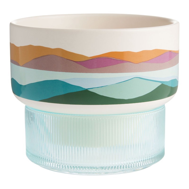 Kolor Me Koby Ceramic Landscape Planter With Tray