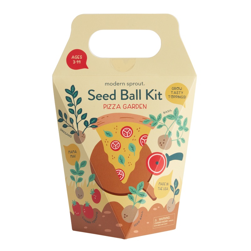 Modern Sprout Pizza Garden Mini Seed Ball Kit