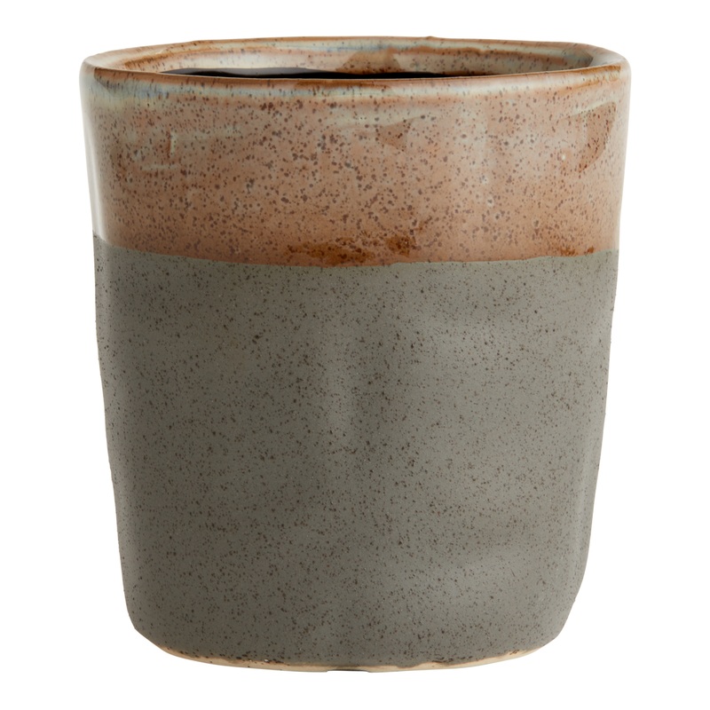 Multicolor Oil Glazed Ceramic Planter