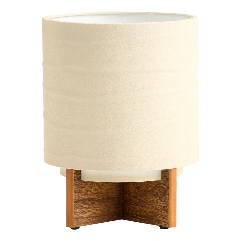 Natural Wavy Metal Planter with Wood Stand