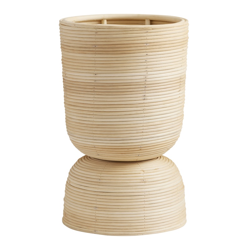 Rattan Ringed Footed Planter