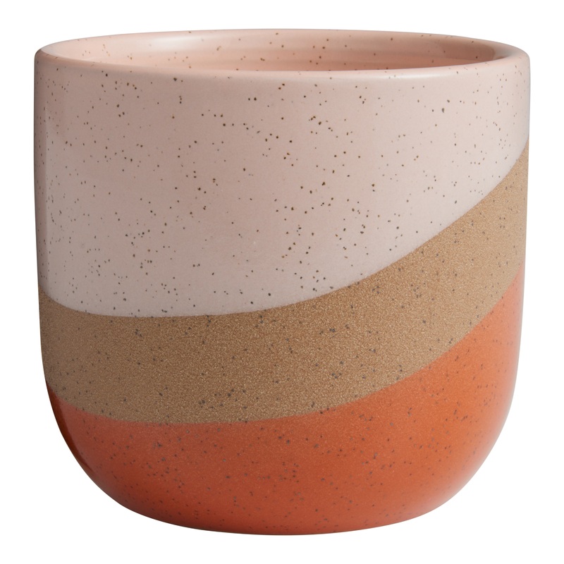 Sherbet Abstract Color Block Ceramic Planter