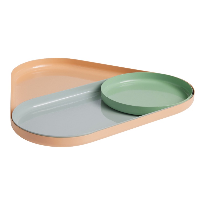 Clyde Pastel Metal Nesting Trays 3 Piece Set