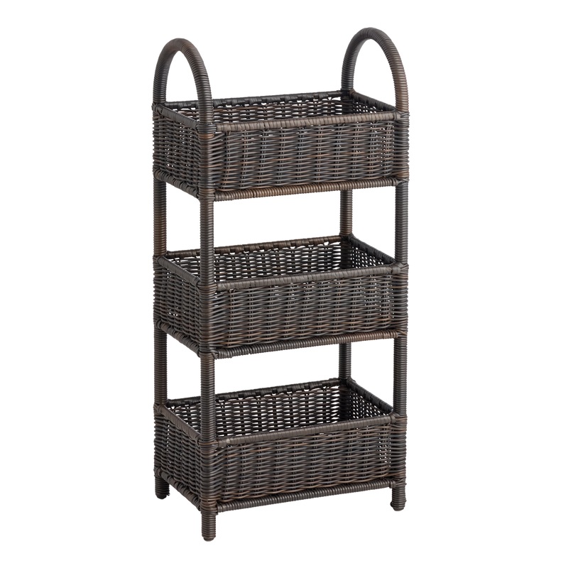 Leya Espresso All Weather Indoor Outdoor Storage Tower