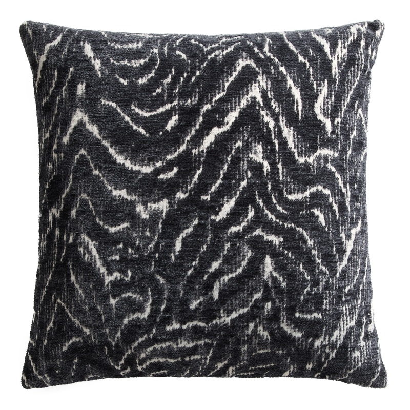 Black and White Zebra Stripe Jacquard Throw Pillow