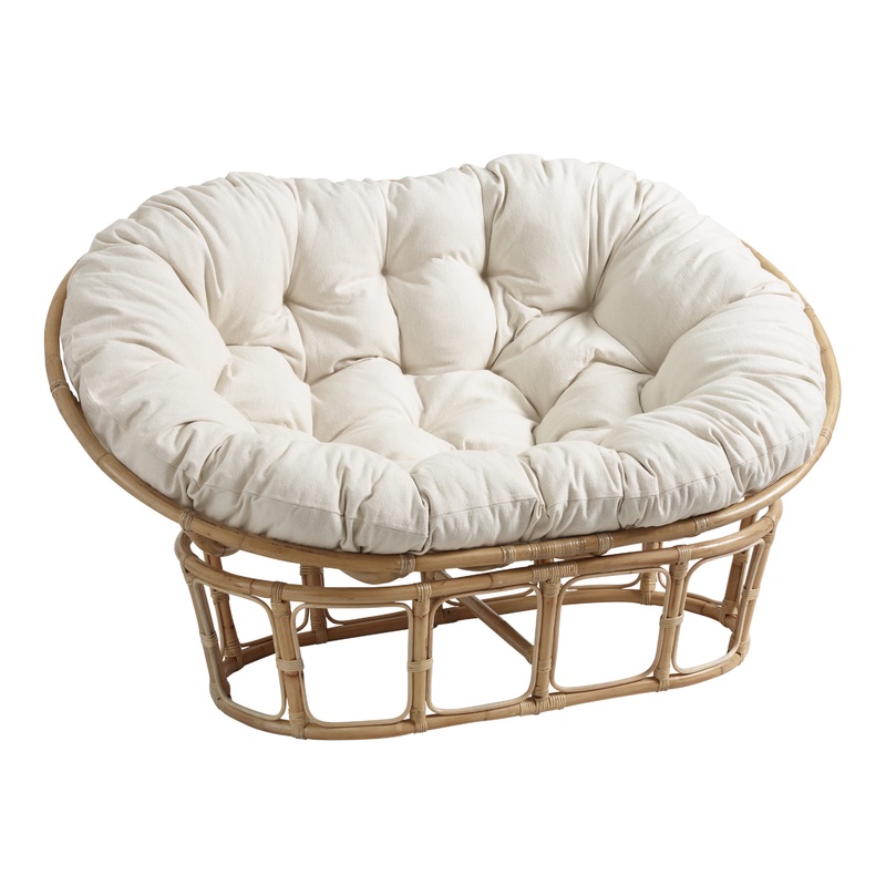 Elora Ivory Double Papasan Chair Cushion