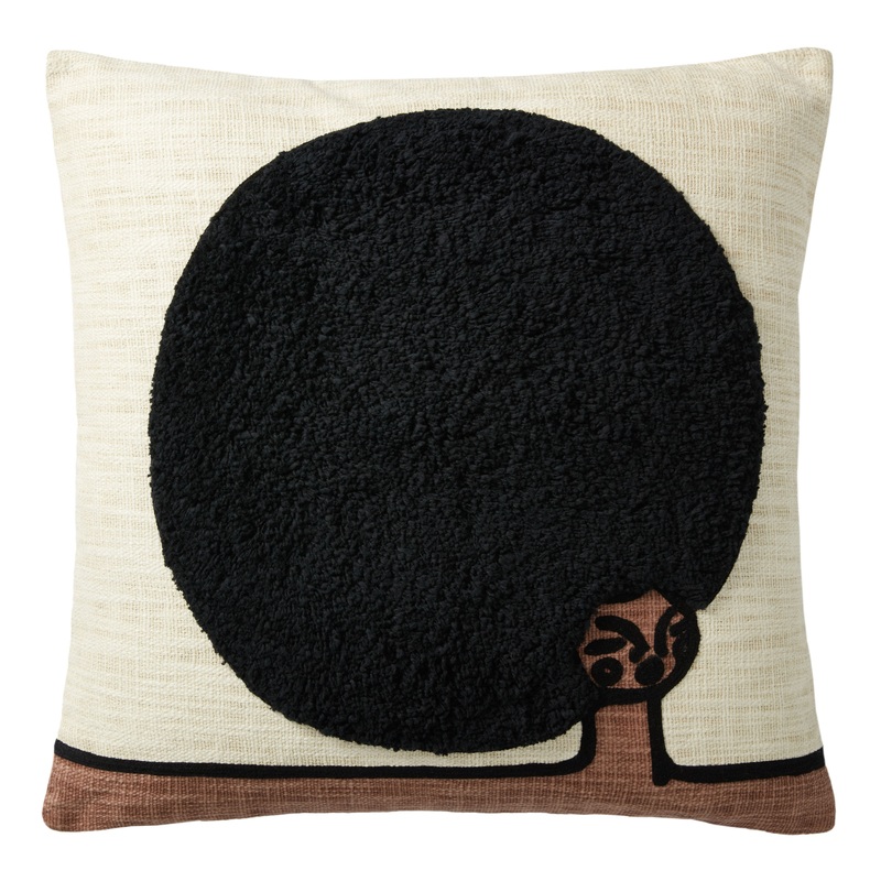 Justina Blakeney We Are The World Ivory Throw Pillow