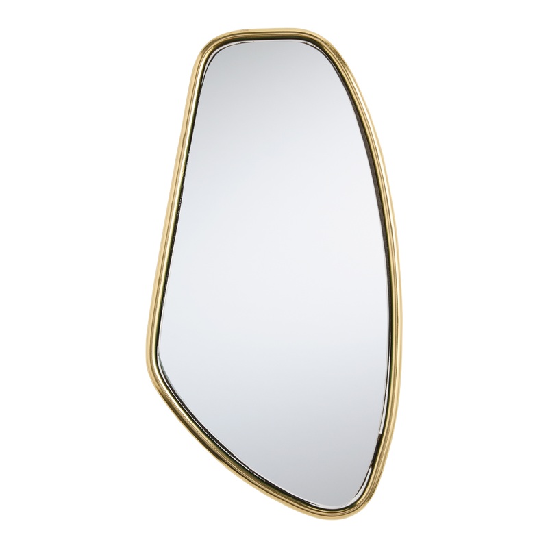 Gold Iron Organic Rectangle Wall Mirror
