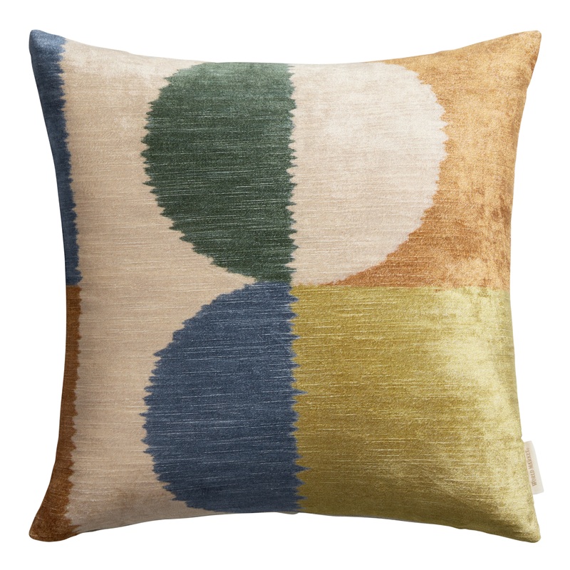 Multicolor Double Circle Throw Pillow