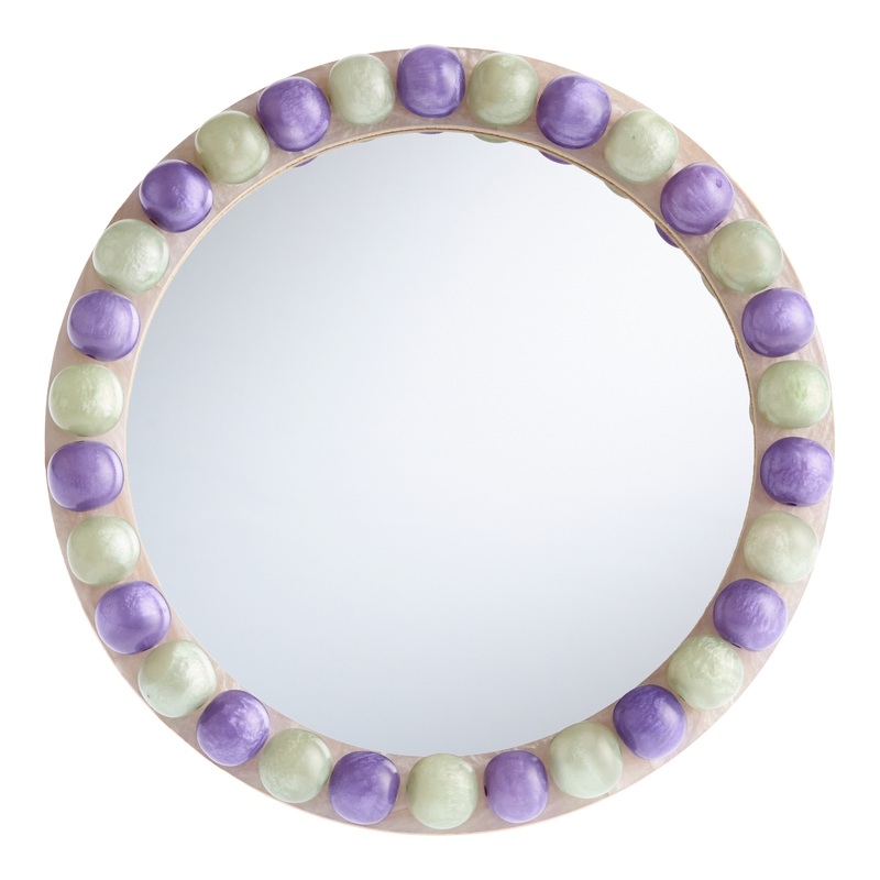 Round Bead Retro Mini Mirror