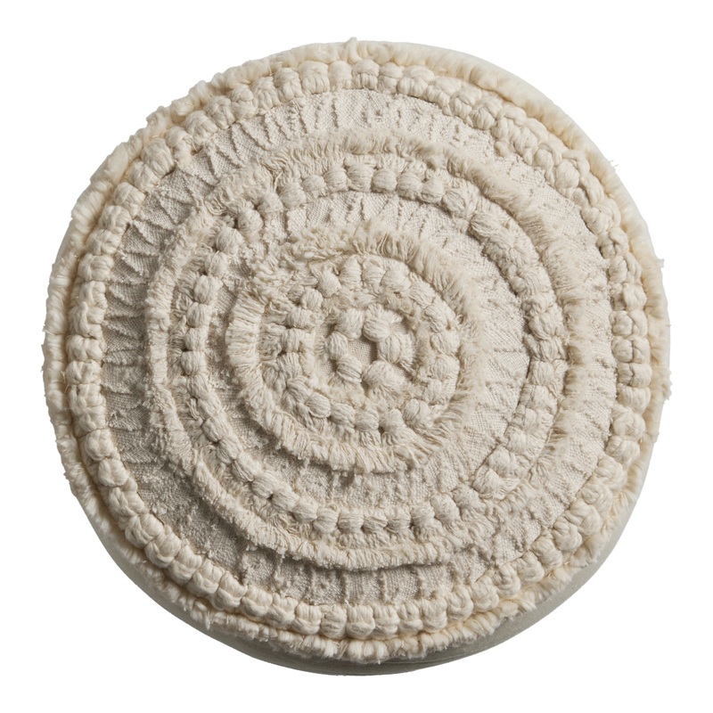 Tufted Concentric Circle Throw Pillow