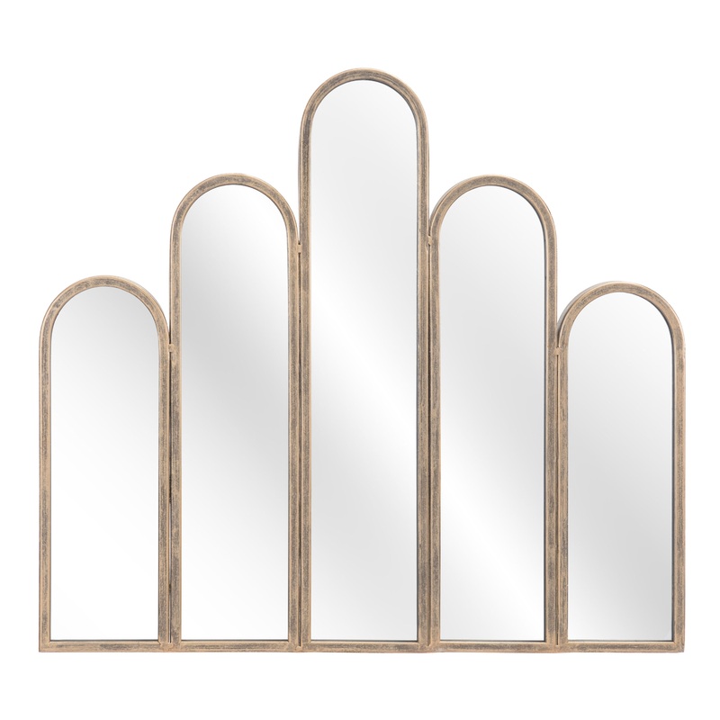 Antique Bronze Multi Arch Wall Mirror