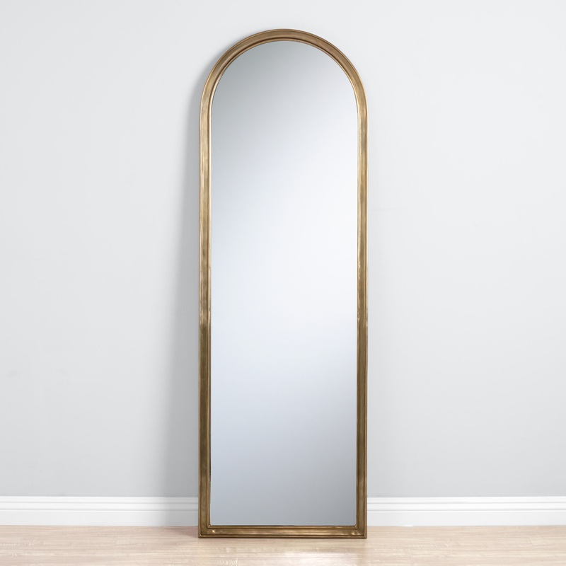 Arched Gold Full Length Mirror