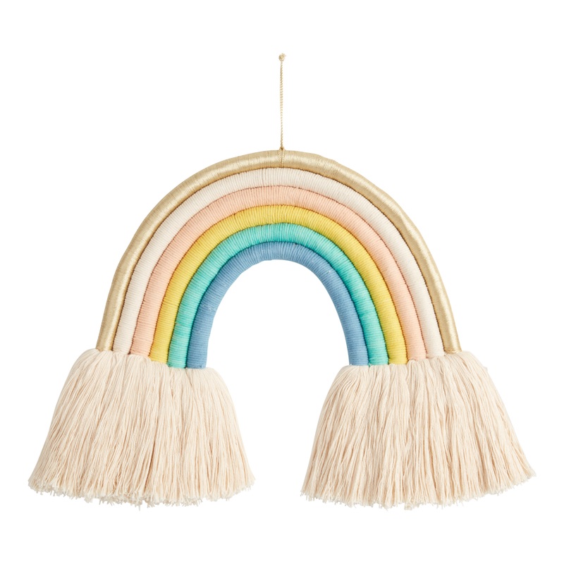 Cotton Yarn Rainbow Wall Hanging