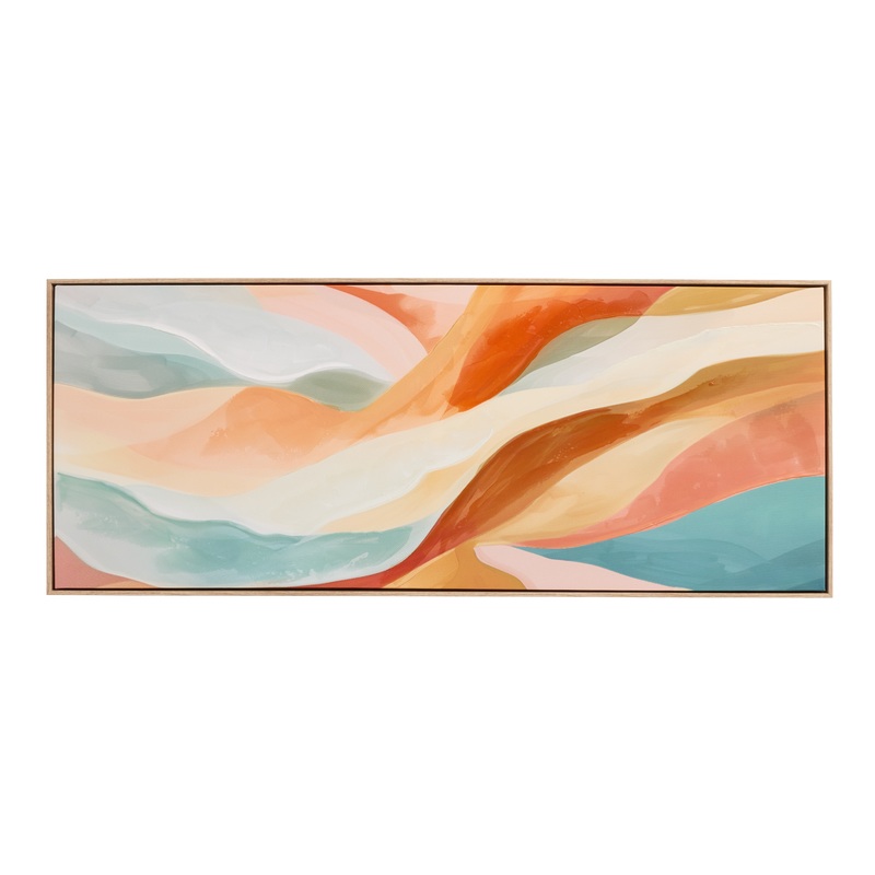 Earth Abstract Framed Canvas Wall Art
