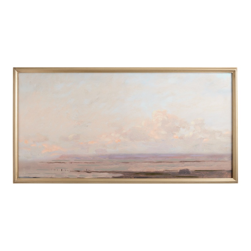 Ebbtide Coastal By Charles Francois Daubigny Canvas Wall Art