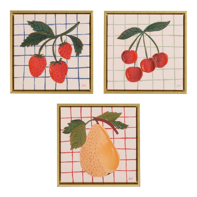 Market Fruits by Jolle Wehkamp Framed Wall Art 3 Piece