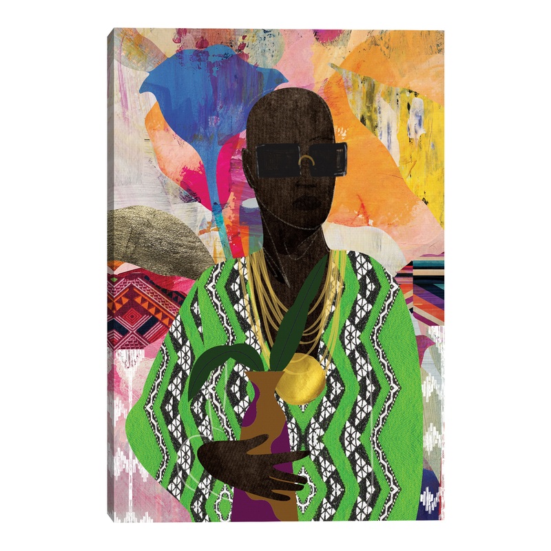 Mod Turban King By Nikki Chu Canvas Wall Art
