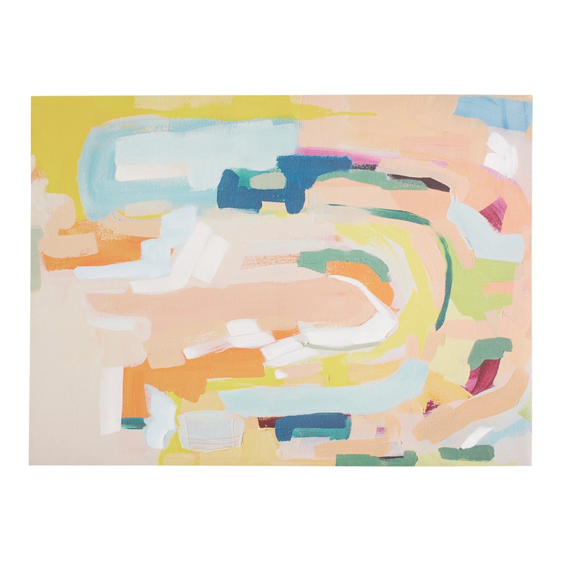 Pastel Abstract by Britt Bass Turner Canvas Wall Art