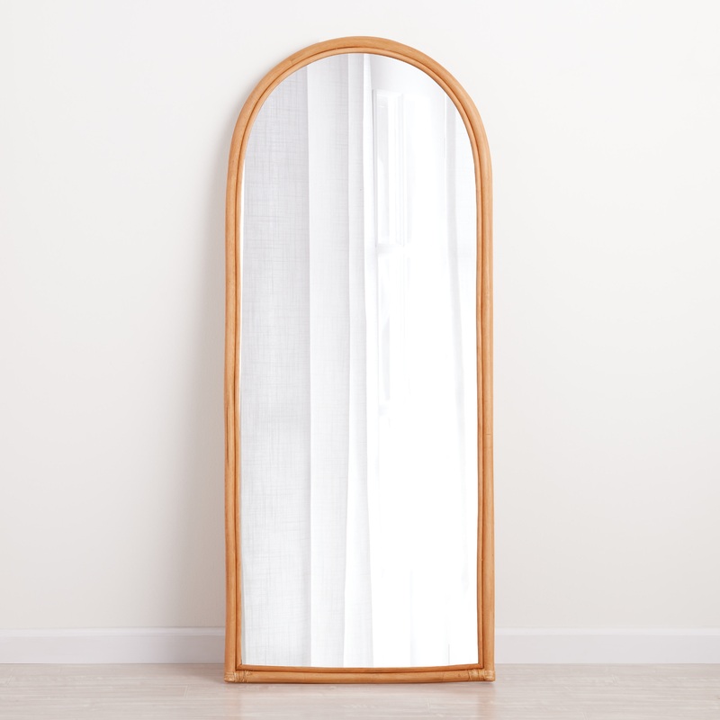 Raya Rattan Arch Full Length Mirror