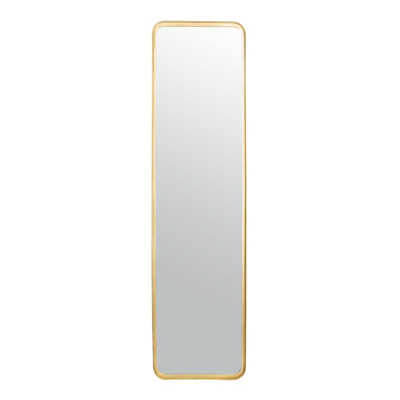 Rectangular Brass Standing Full Length Mirror
