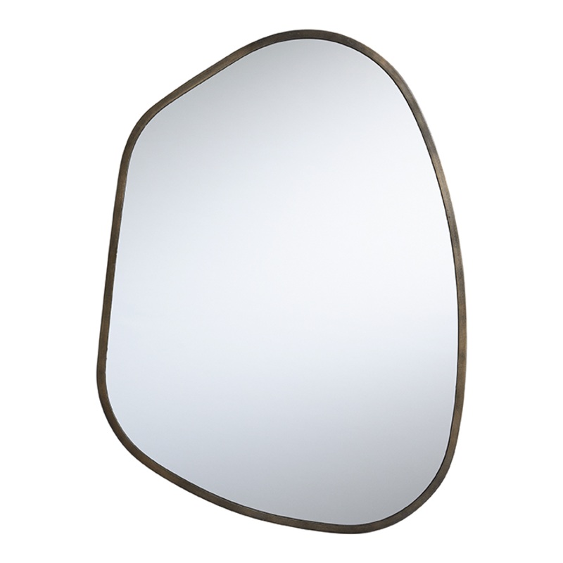 Rowan Bronze Organic Pebble Wall Mirror