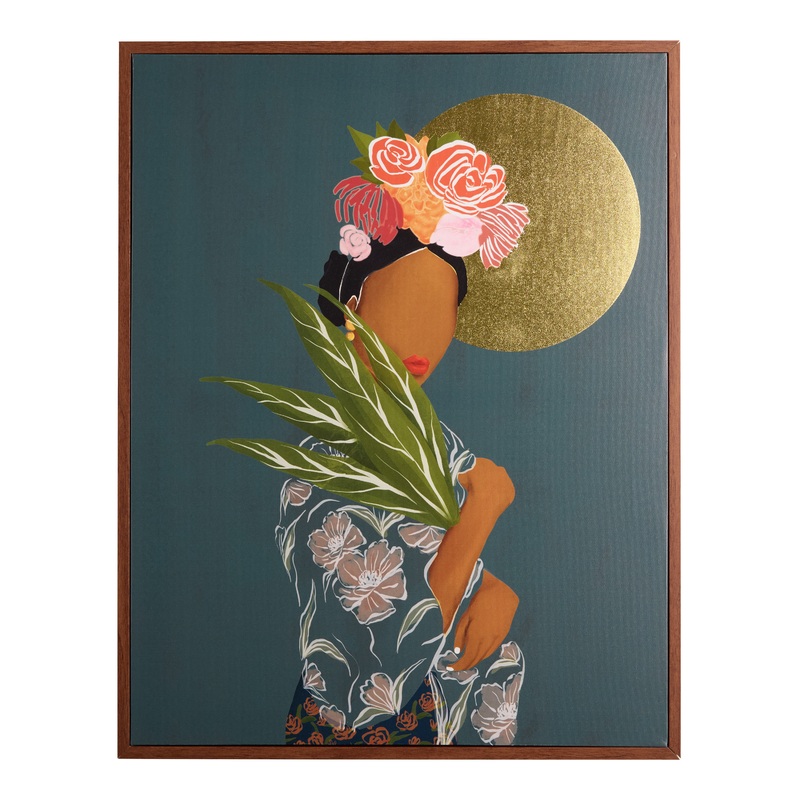Self Portrait by Kolor Me Koby Framed Canvas Wall Art