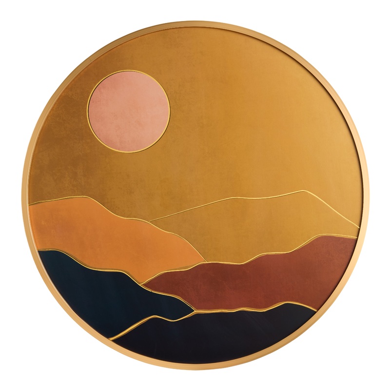 Sunset by Kolor Me Koby Framed Canvas Wall Art