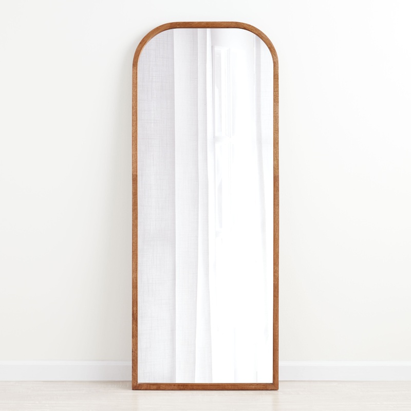 Talia Wood Arched Leaning Full Length Mirror
