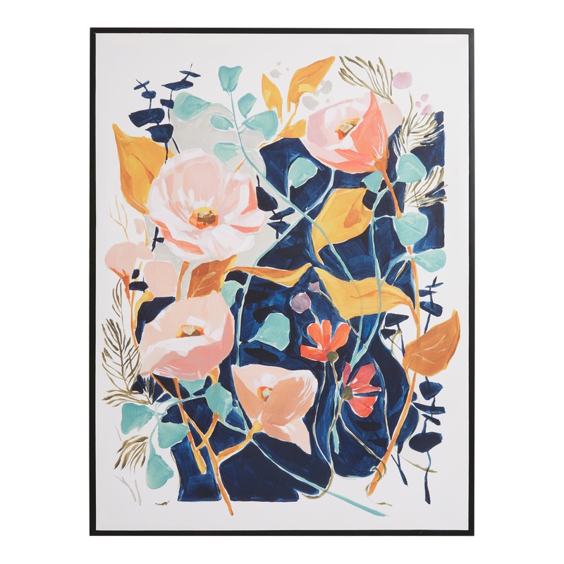 Tangled Florals By Jess Franks Framed Canvas Wall Art