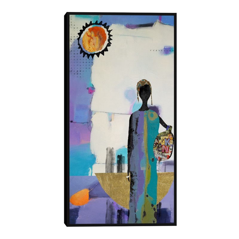 Water Bearer By Nikki Chu Framed Canvas Wall Art