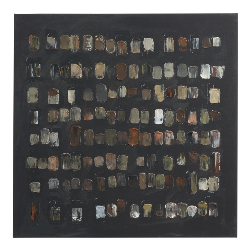 Black Cutouts Abstract Canvas Wall Art