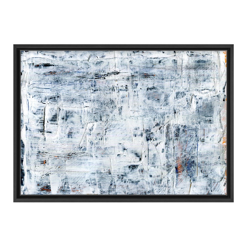 Black White Chalk 29 By Jasmine Mills Framed Canvas Wall Art
