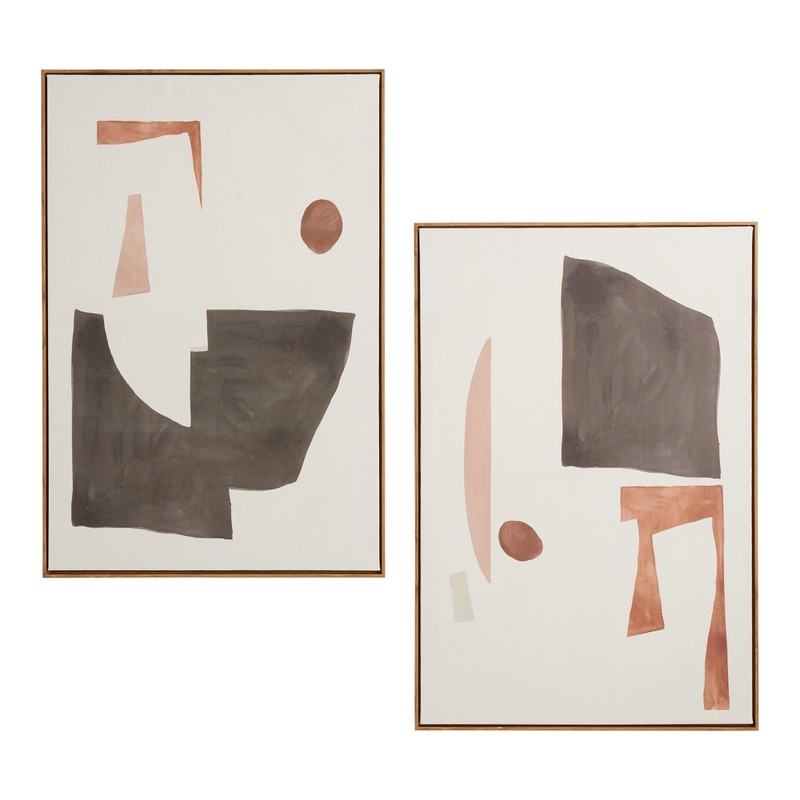Blockway I & II By Jihee So Canvas Wall Art 2 Piece