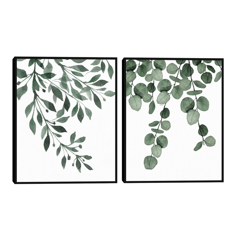 Botanical Sage I & II By Gigi Conrad Framed Wall Art 2 Piece