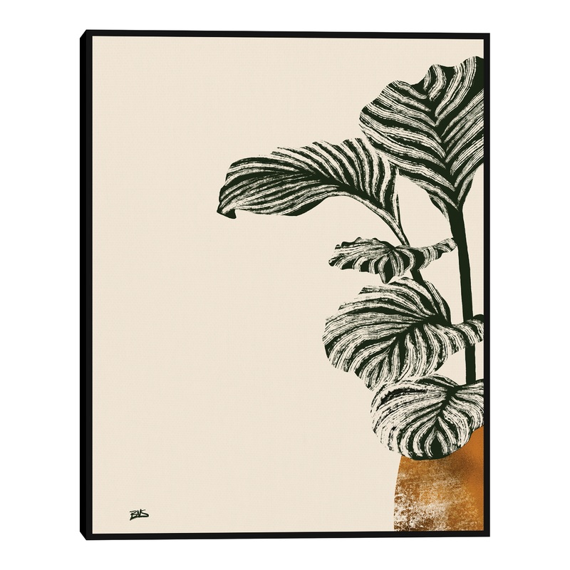 Calas II Bronze By Bria Nicole Framed Canvas Wall Art