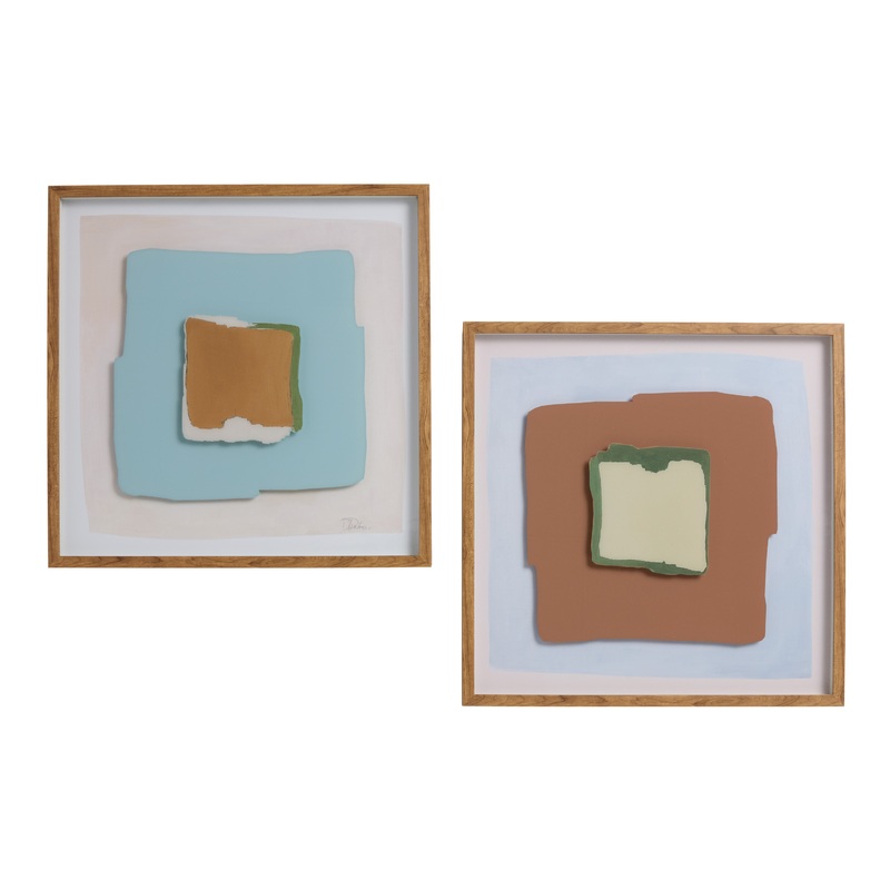 Clay Tunnel by Patricia Pinto Framed Glass Wall Art 2 Piece