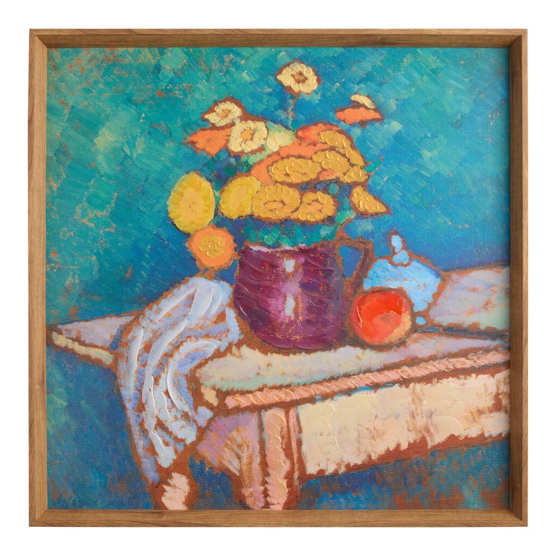 Floral Still Life Framed Canvas Wall Art
