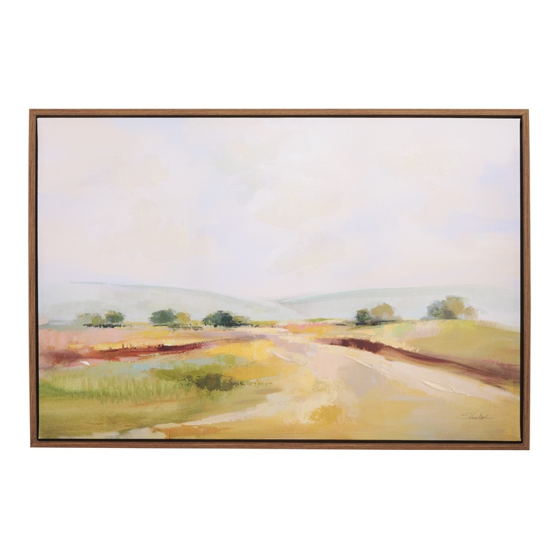 Glowing Sky Framed Canvas Wall Art