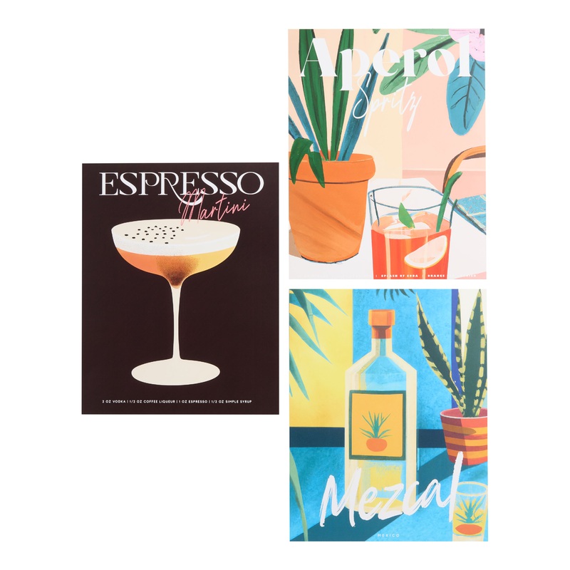 Happy Hour By Ilya Wall Art Prints 3 Piece