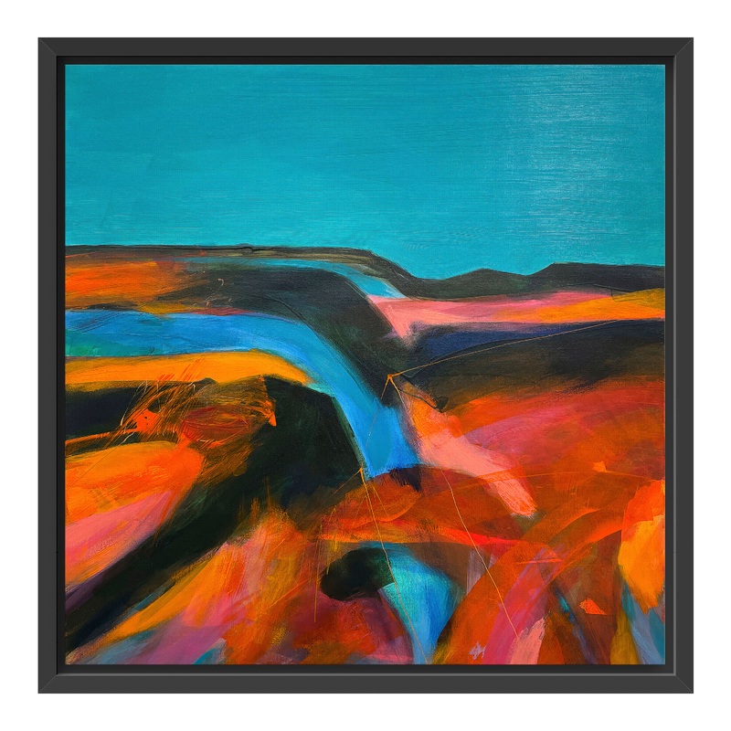 Home By Luana Asiata Framed Canvas Wall Art