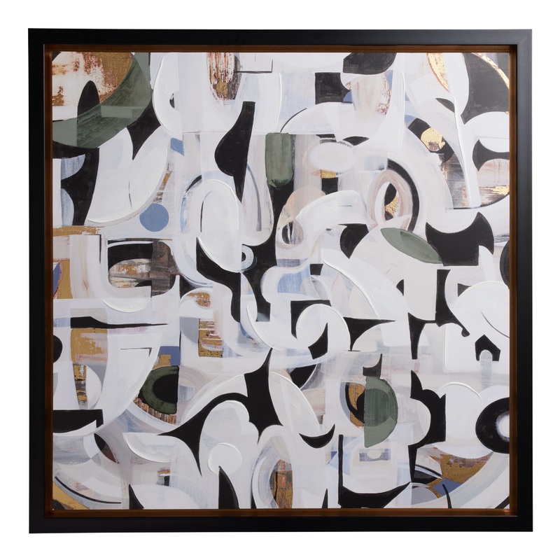 In The Maze By Liz Jardine Framed Canvas Wall Art