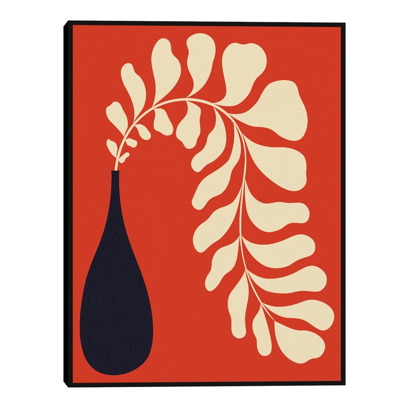 Lazy Plant II By Alisa Galitsyna Framed Canvas Wall Art