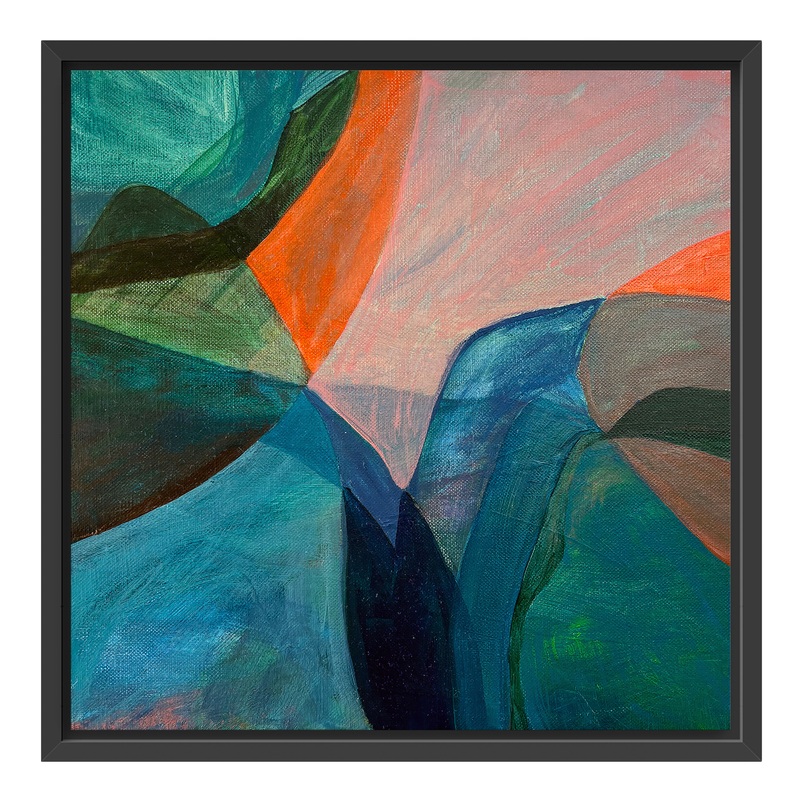 Look This Way By Luana Asiata Framed Canvas Wall Art